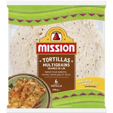 MISSION Tortillas multigrains aux graines de lin 6 tortillas 240g