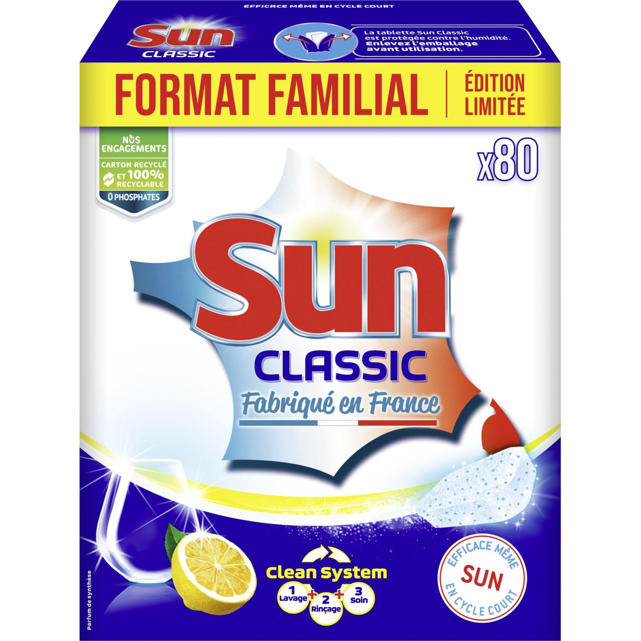 SUN Sel régénérant lave-vaisselle standard 4x1kg pas cher 