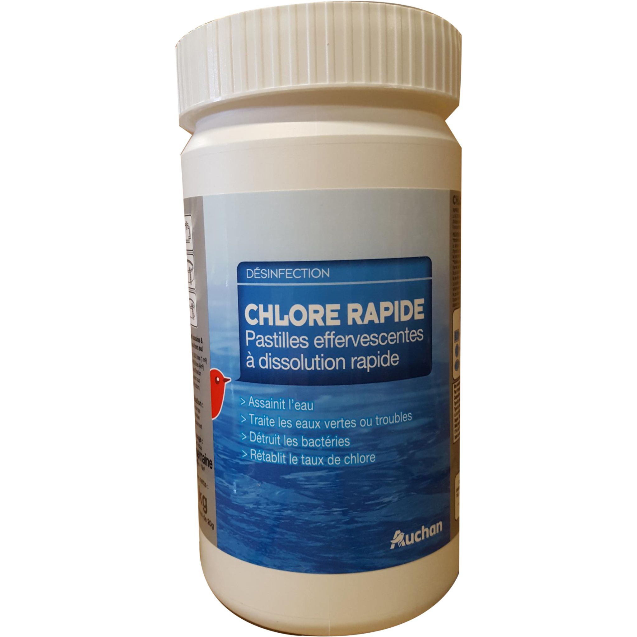 Chlore rapide pastilles 25gr 1kg