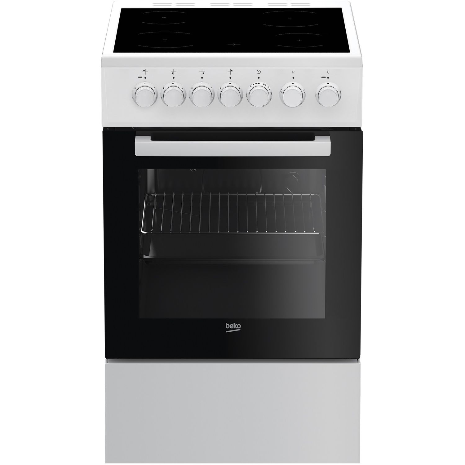 BEKO Cuisinière mixte FSS53000DW - 50 cm, 3 Foyers gaz et 1 Foyer Electrique,  Four à convection pas cher 