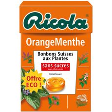 RICOLA Ricola bonbon sans sucre menthe orange 50g 50g