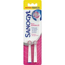 SANOGYL Recharge pour brosse à dents électrique sensitive 2 brossettes