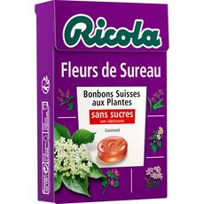 RICOLA Ricola fleurs de sureau bonbon sans sucre 50g