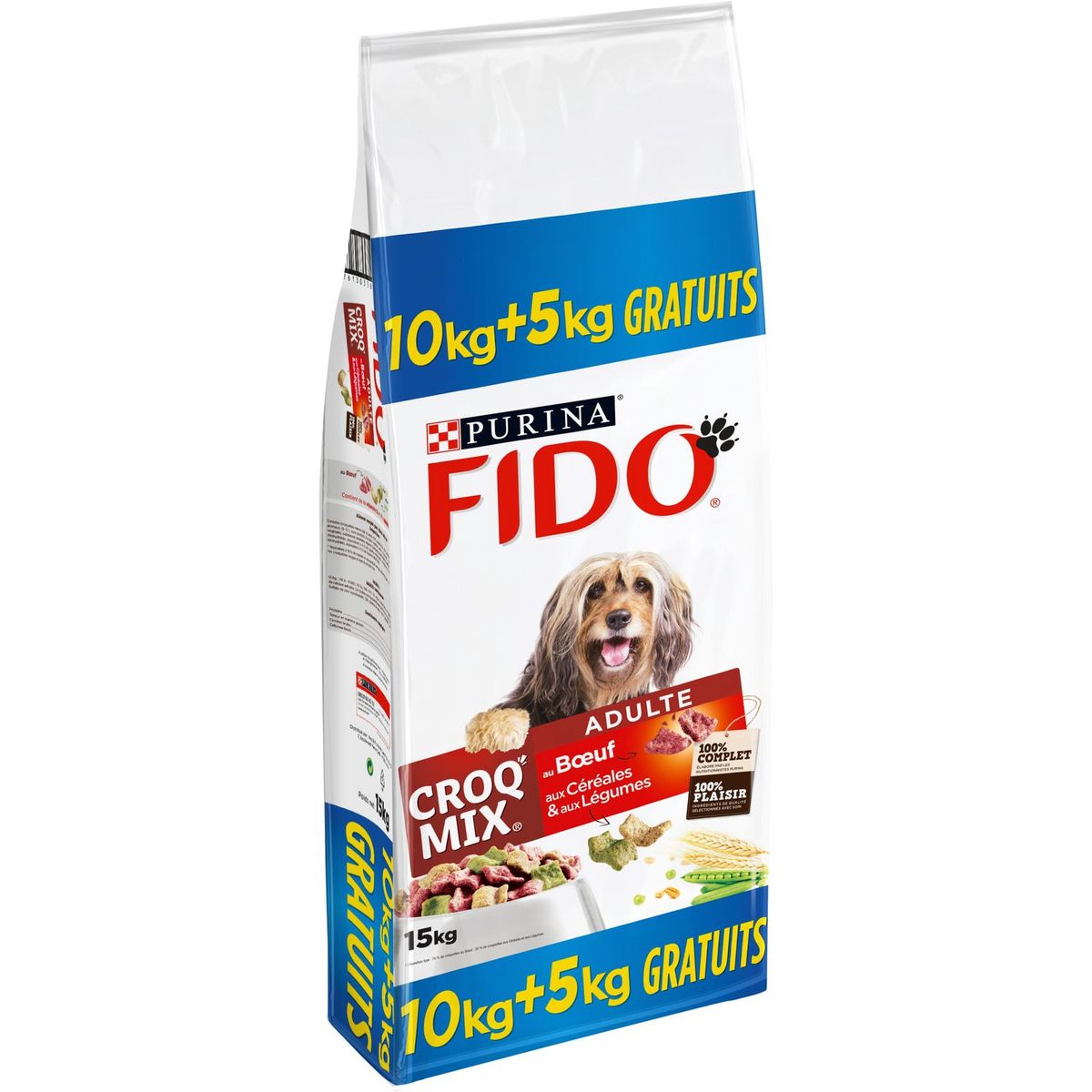 FIDO Fido croqu0027mix +5kg offerts pas cher à prix Auchan