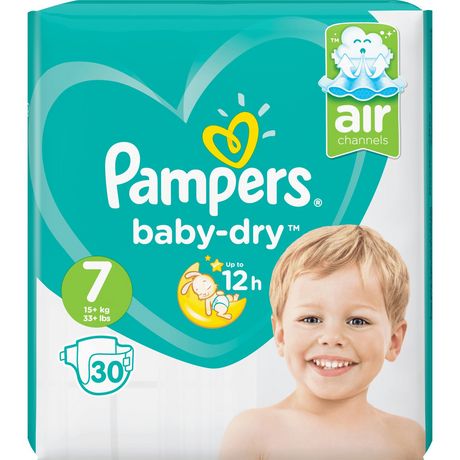 PAMPERS Baby-dry géant couches taille 6 (13-18kg) 33 couches pas cher 