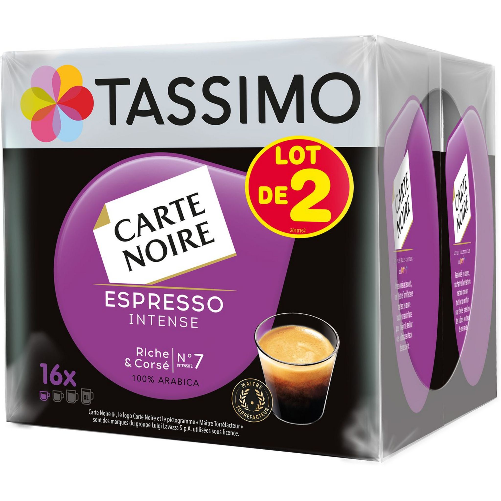 TASSIMO Café espresso intense Carte Noire en dosette 32 dosettes