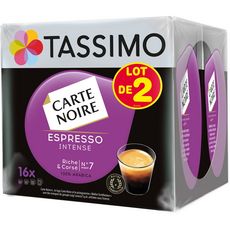 Tassimo Cafe Espresso Intense Carte Noire En Dosette 32 Dosettes 237g Pas Cher A Prix Auchan