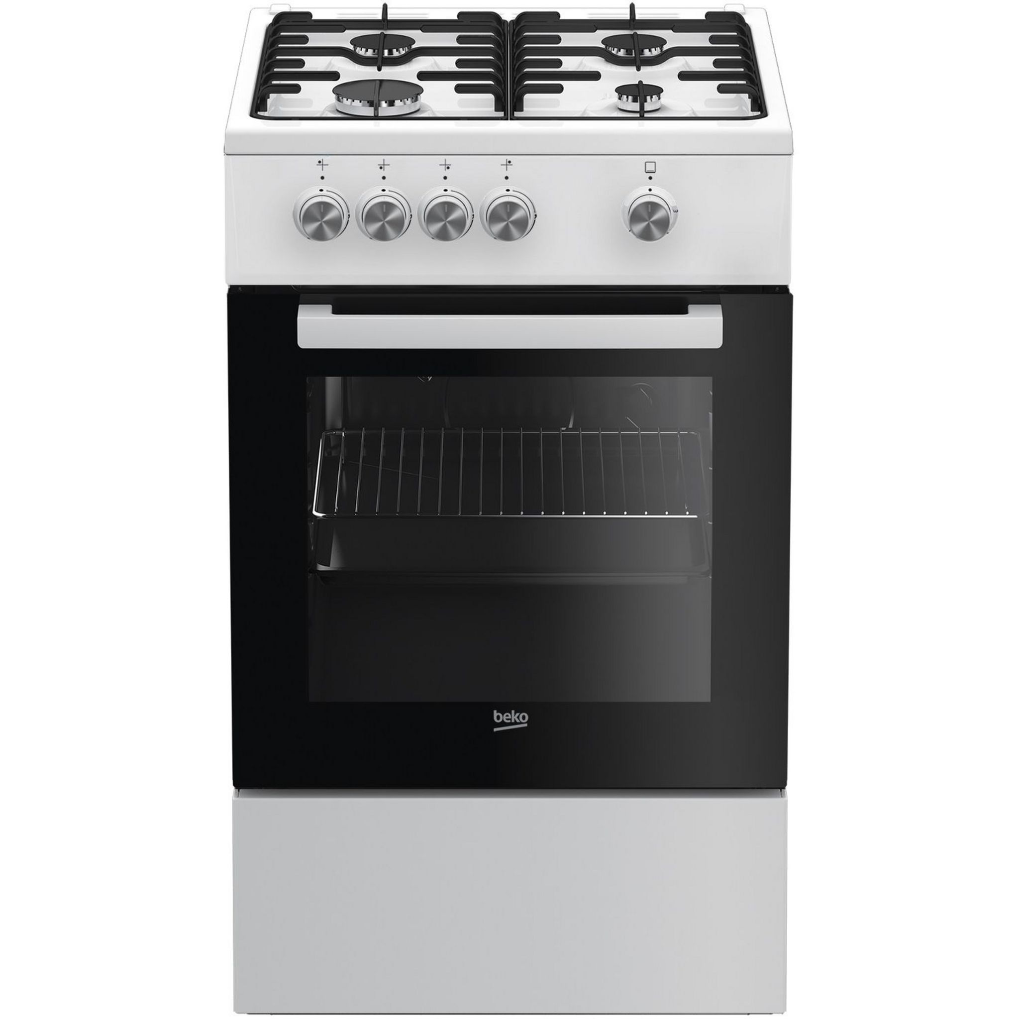 BEKO Cuisinière mixte FSS53000DW - 50 cm, 3 Foyers gaz et 1 Foyer  Electrique, Four à convection