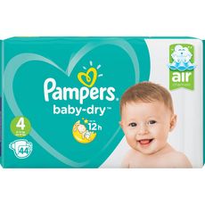 PAMPERS Baby-dry géant couches taille 4 (9-14kg) 44 couches
