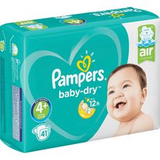 PAMPERS Baby-dry géant couches taille 4+(10-15kg) 41 couches