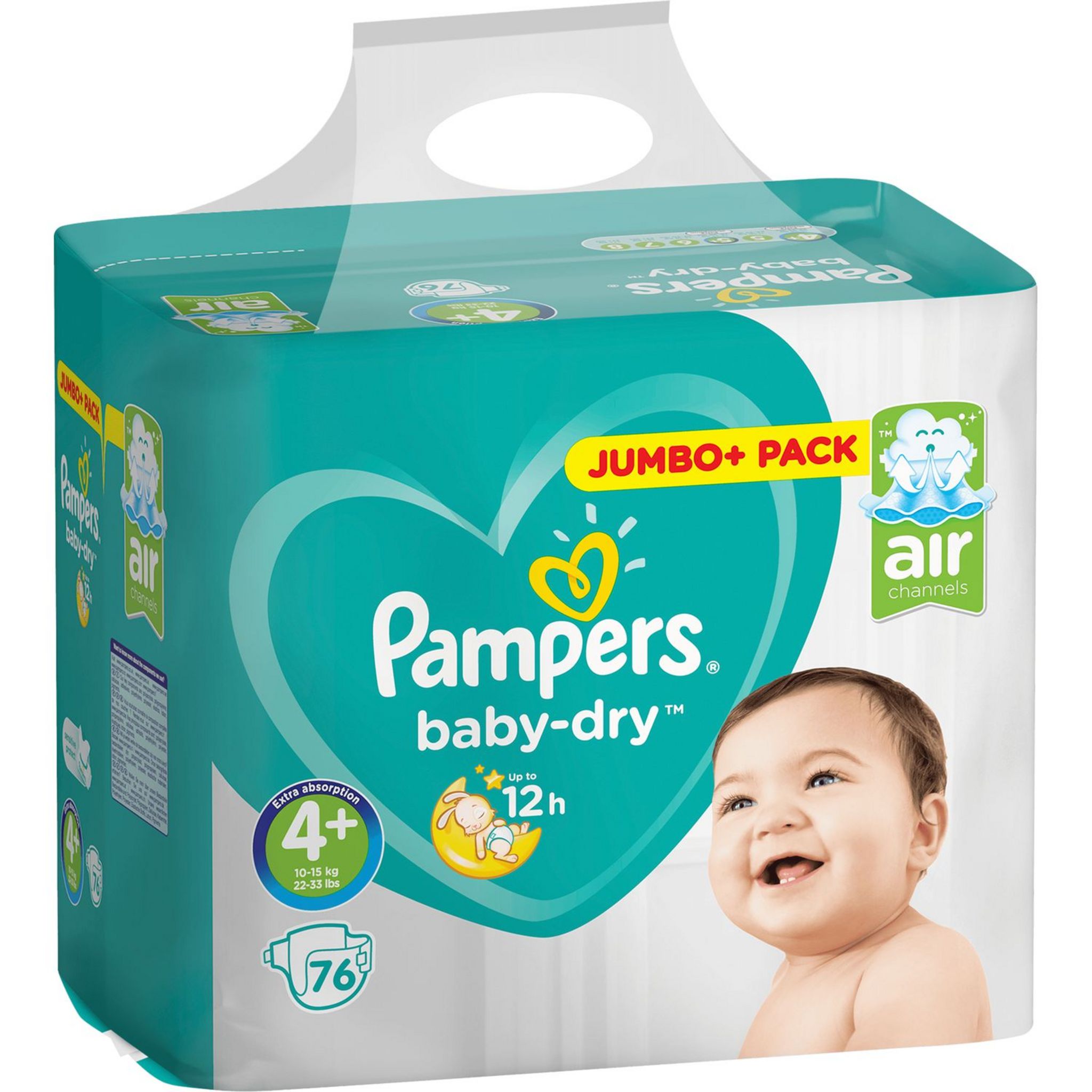 Pampers BABY-DRY TAILLE 4 PLUS 106 COUCHES (10-15 KG) : : Bébé et  Puériculture