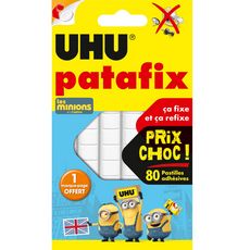 UHU Uhu Pastilles patafix adhésives blanche les minions x80 marque-page offert 80 pièces