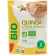 AUCHAN BIO Quinoa à l'huile d'olive en poche 2 portions 250g