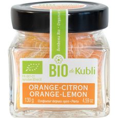 BIO DE KUBLI Bonbons gélifiés orange et citron 130g