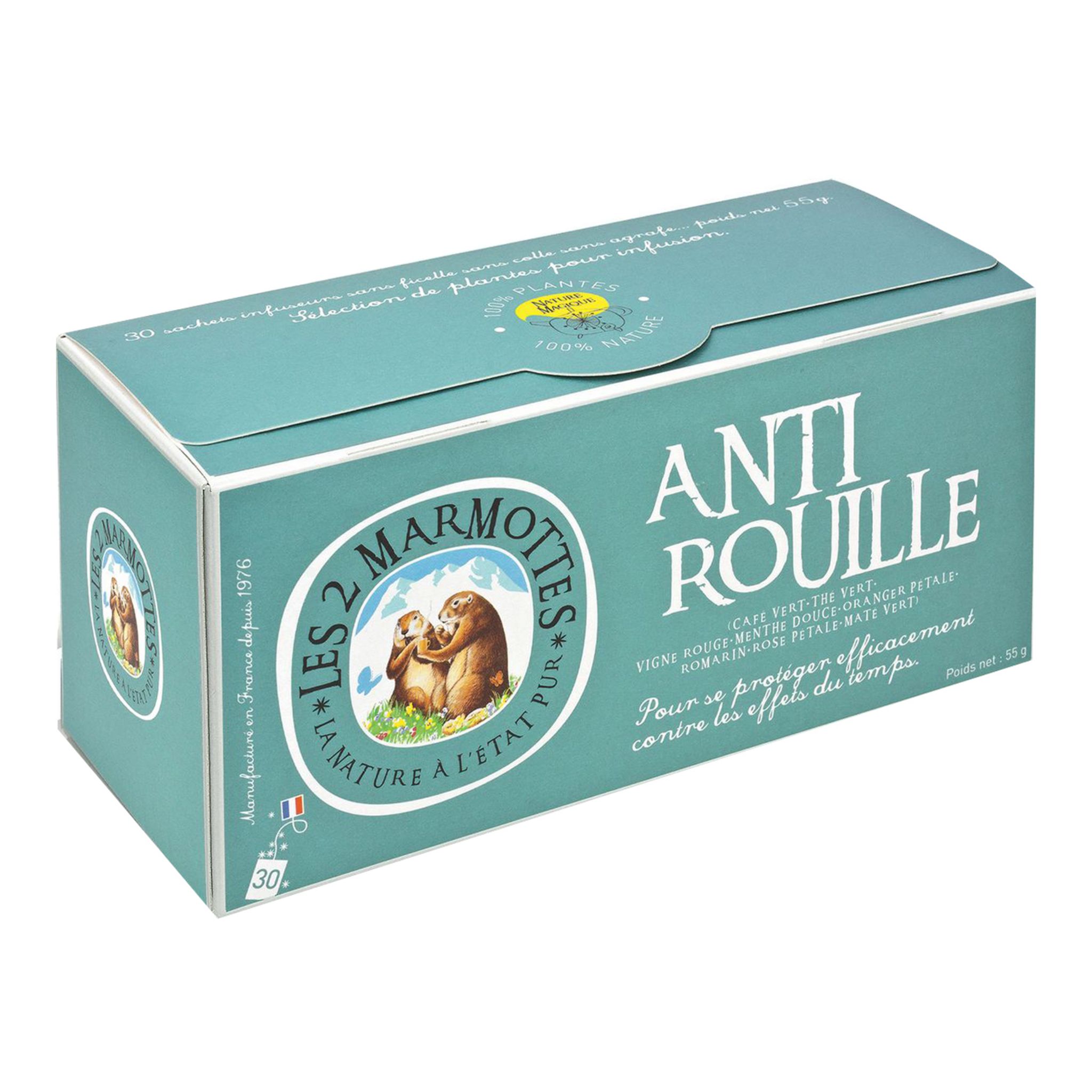 LES DEUX MARMOTTES Les 2 Marmottes infusion antirouille sachet x30