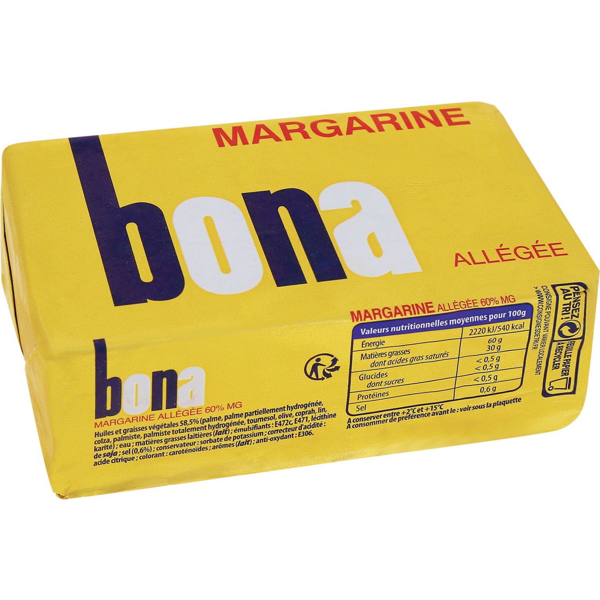 POUCE Margarine de cuisine allégée 60% MG 500g pas cher 