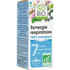 SO BIO So'Bio étic Synergie respiratoires 100% bio aux 7 huiles essentielles 10ml 10ml