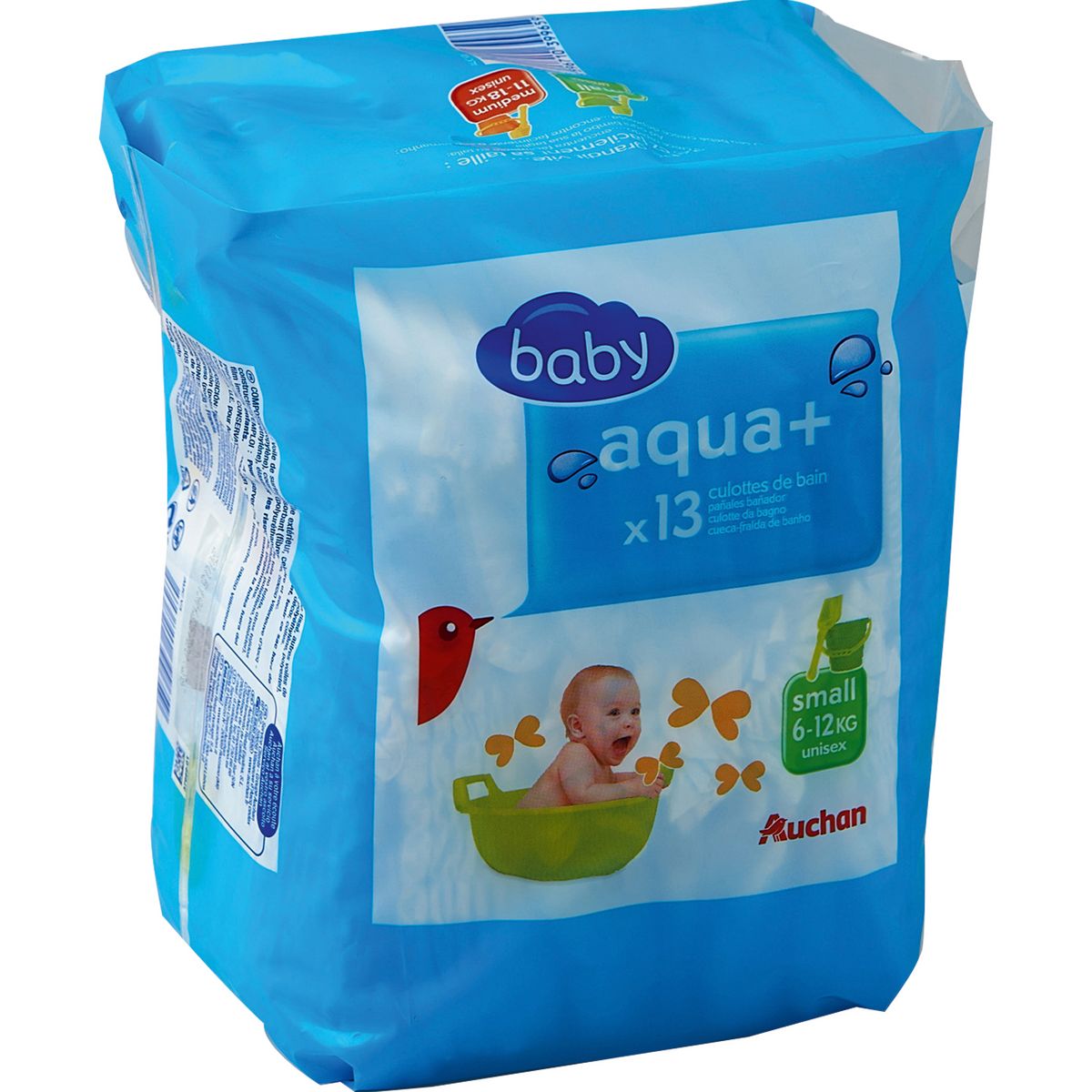 Auchan Baby Aqua Couches Culottes De Bain Taille S 6 12kg 13 Couches Pas Cher A Prix Auchan