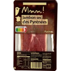 AUCHAN MMM! Jambon sec des Pyrénées 5 tranches 100g