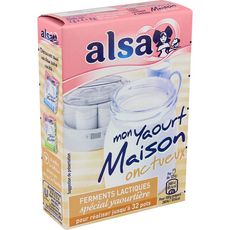 ALSA Alsa Préparation pour yaourt maison onctueux 32 pièces 8g 32 pièces 8g