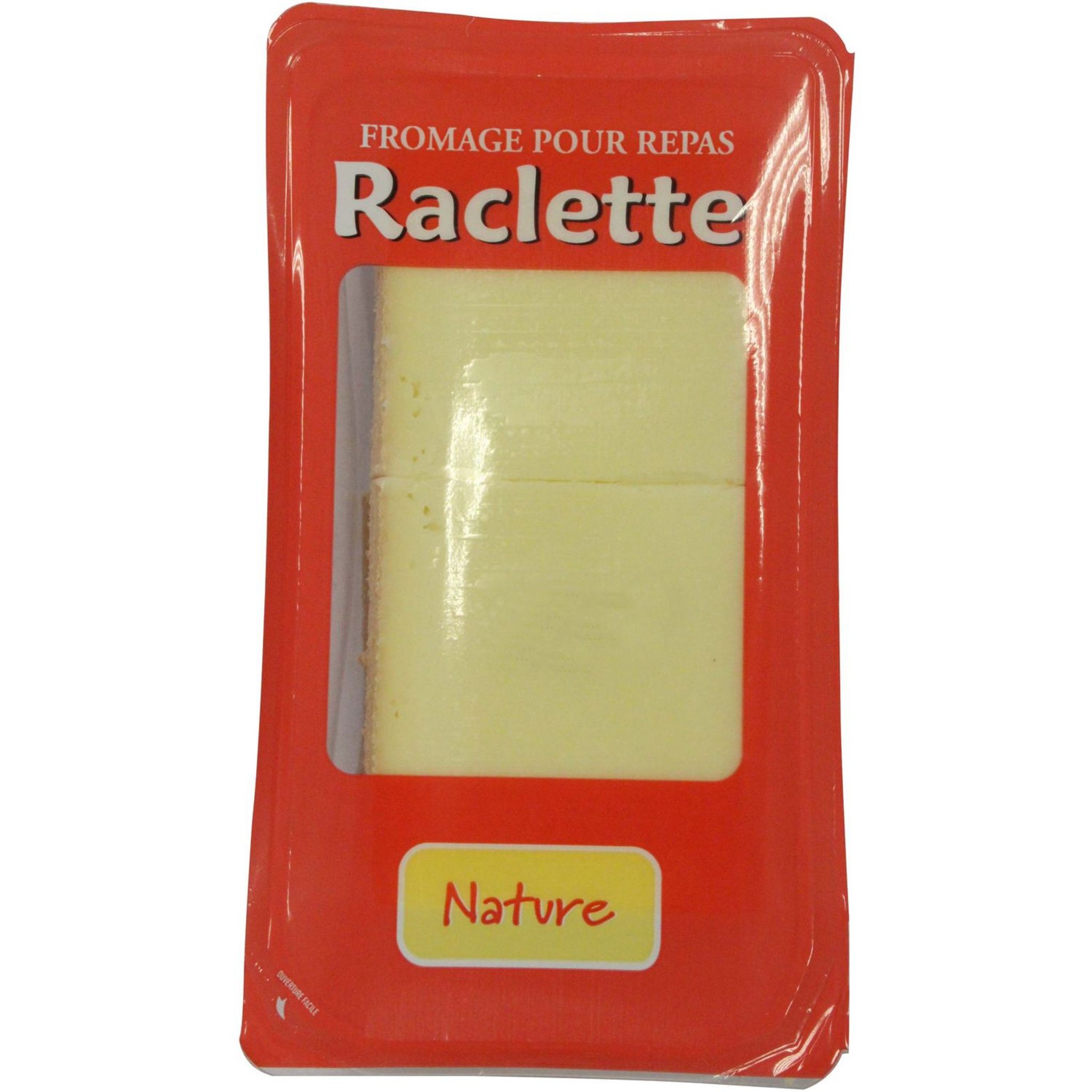 AUCHAN Fromage à raclette nature 2/3 Personnes 400g pas cher 