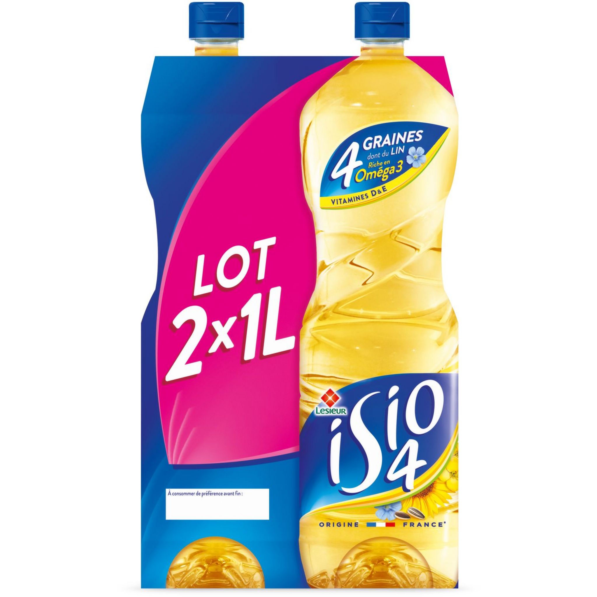 LESIEUR Lesieur huile isio 4 -2x1l pas cher 