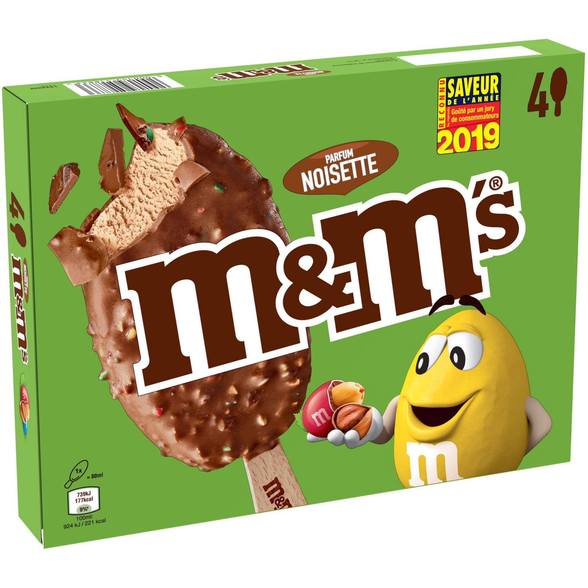 Glaces Peanut M&M's - 328 ml (4*82 ml)