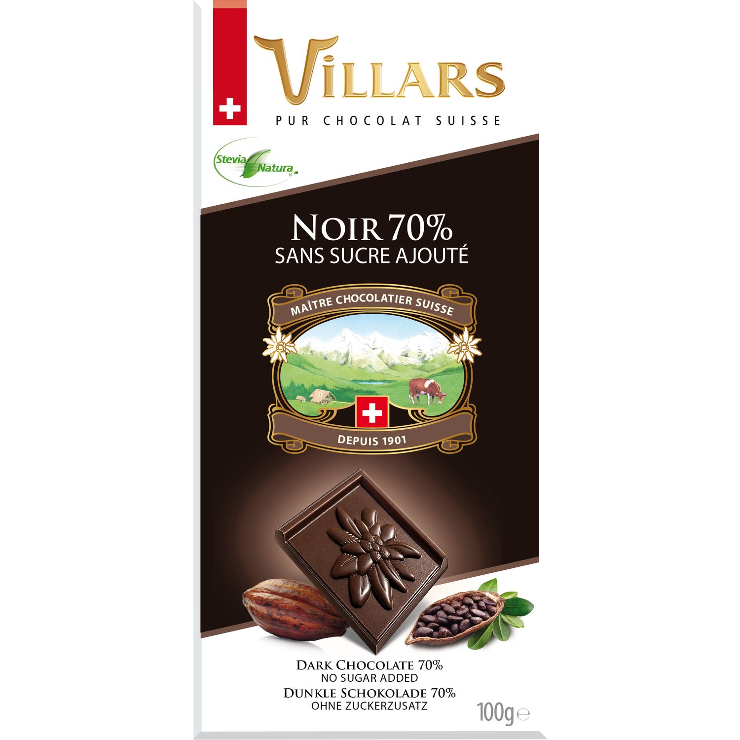 Palets Sans Sucre Noir 200g | Maître chocolatier Diot