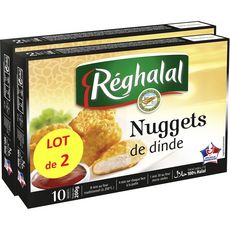REGHALAL Reghalal nuggets de dinde 2x10 -400g