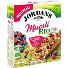 JORDAN'S Muesli bio superfruits et graines 450g