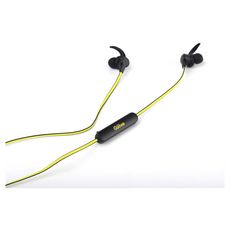 QILIVE Écouteurs Q1668 Sport Bluetooth Noir et Jaune réflectif