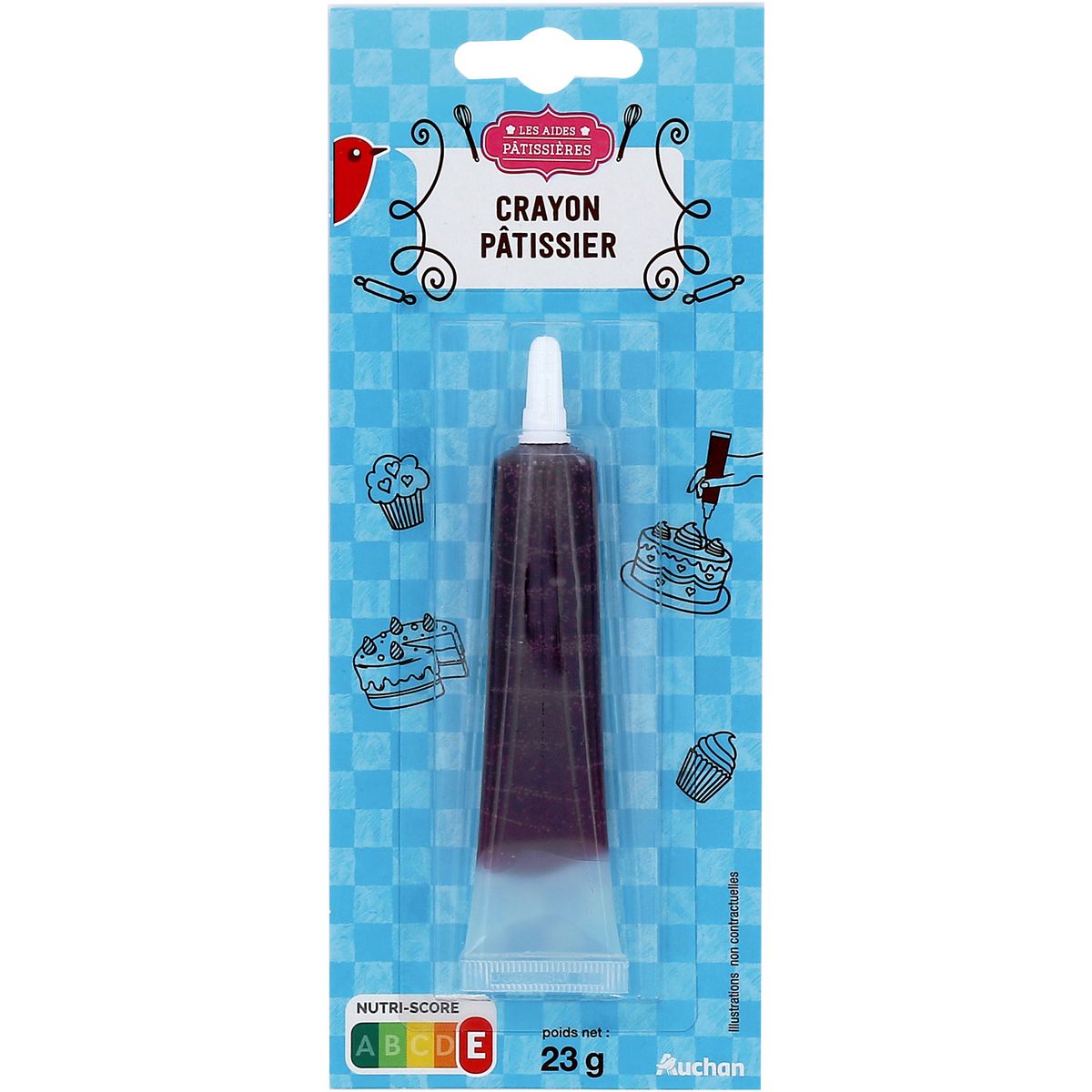 AUCHAN Crayon pâtissier 23g pas cher 