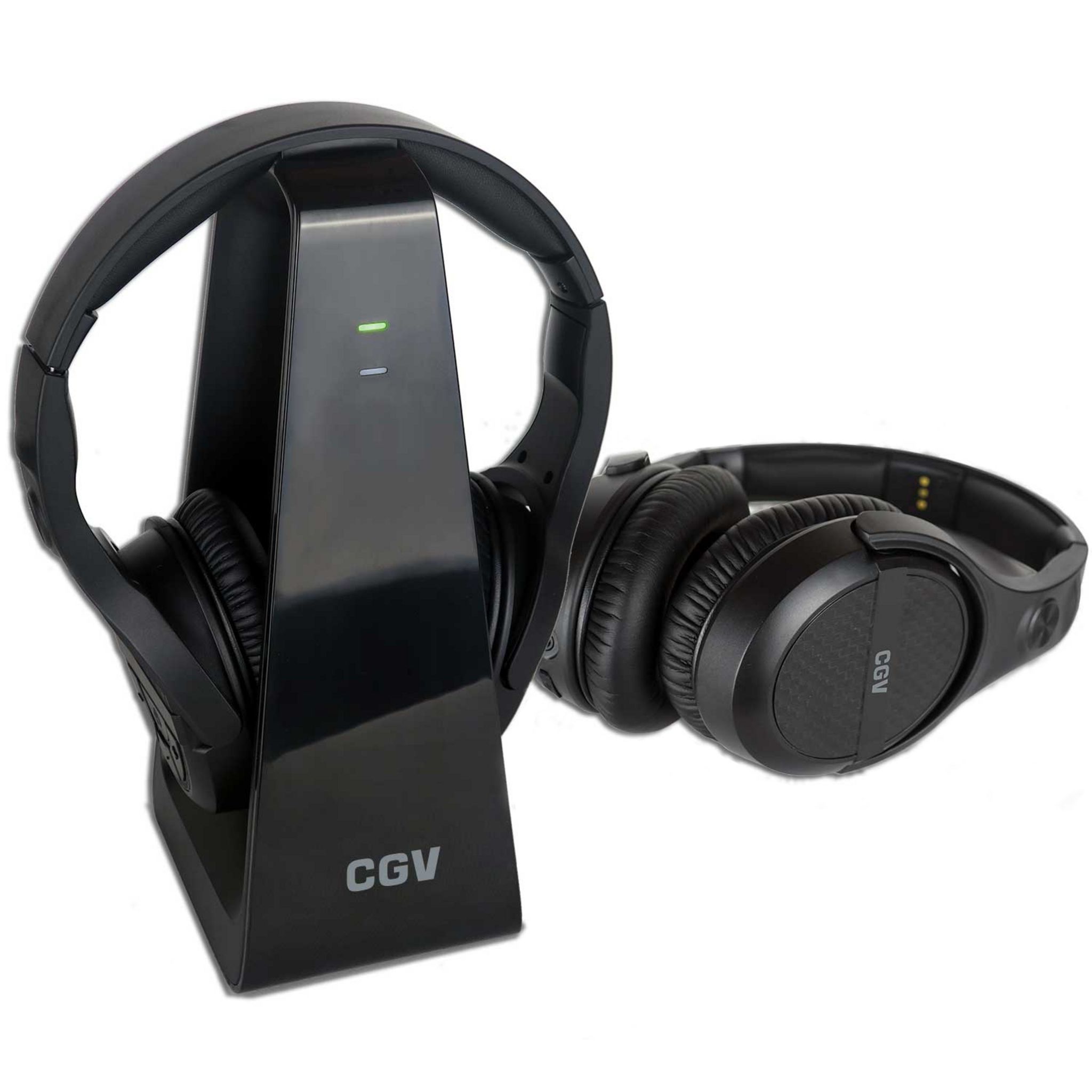 QILIVE Casque TV sans fil avec support Q.1482 - Noir pas cher 