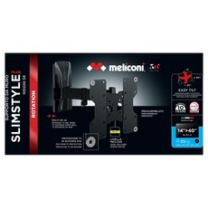 MELICONI Support TV Inclinable et Double Rotation SP 100200SR Plus Noir