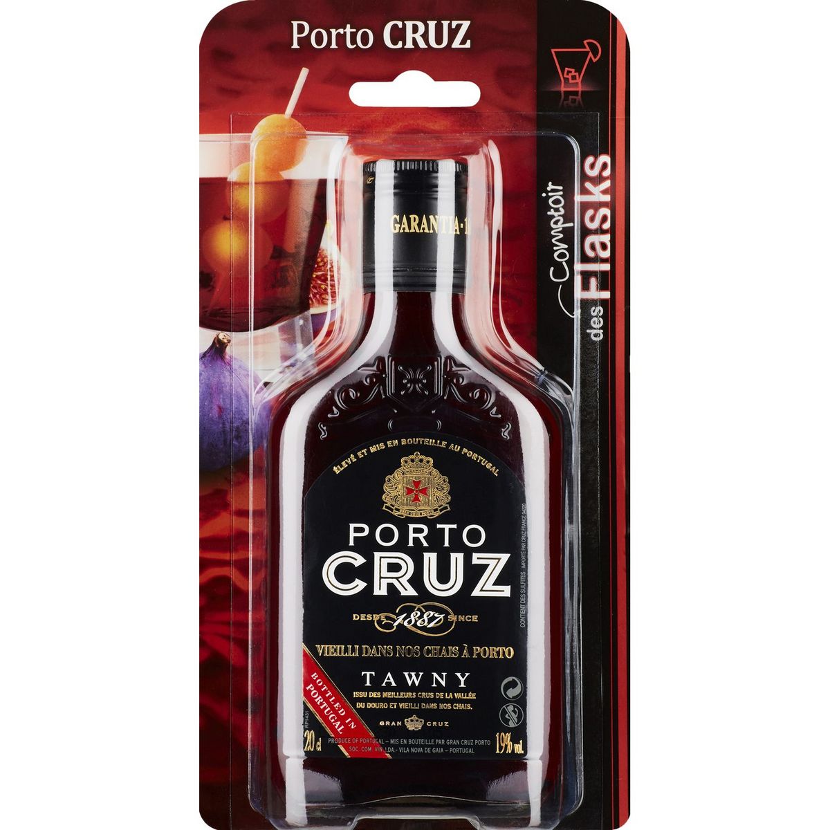 Porto rouge 18° flask Cruz 20cl sur