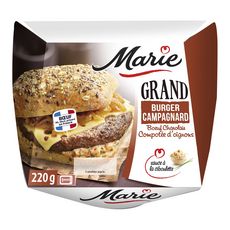 MARIE Grand burger Campagnard boeuf charolais oignons compotés 220g