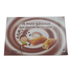 Mini Gateaux Aux Pepites De Chocolat 14 Pieces 4g Pas Cher A Prix Auchan
