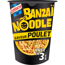 LUSTUCRU Banzaï noodle saveur poulet en cup 3min 60g