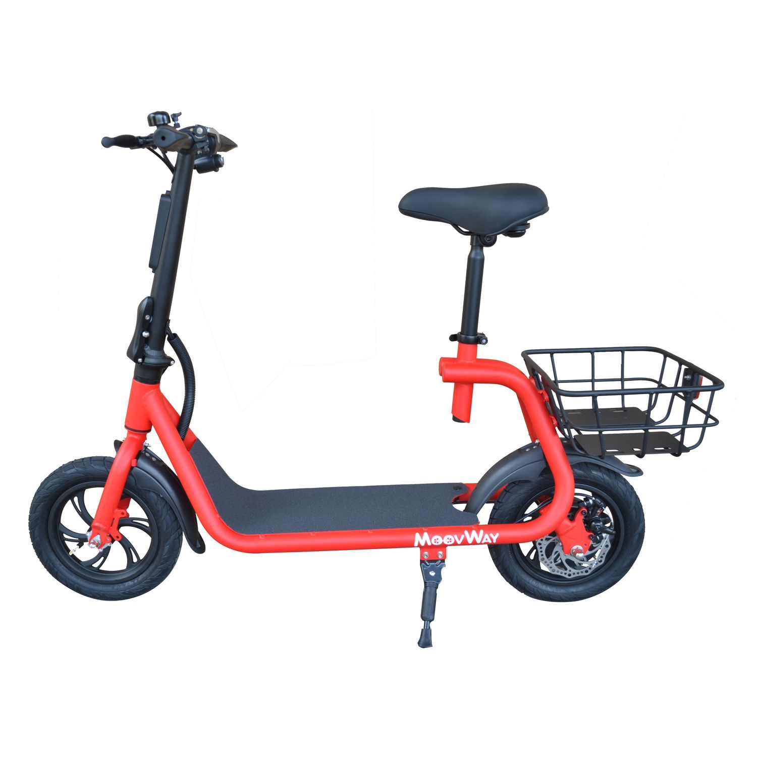 MOOVWAY Scooter électrique Pliable avec selle E-Scooter City Moov Bleu pas  cher 