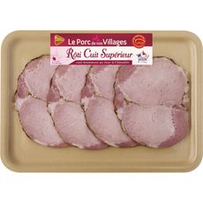 LE PORC DE NOS VILLAGES Rôti cuit supérieur de porc label rouge 4 tranches 220g