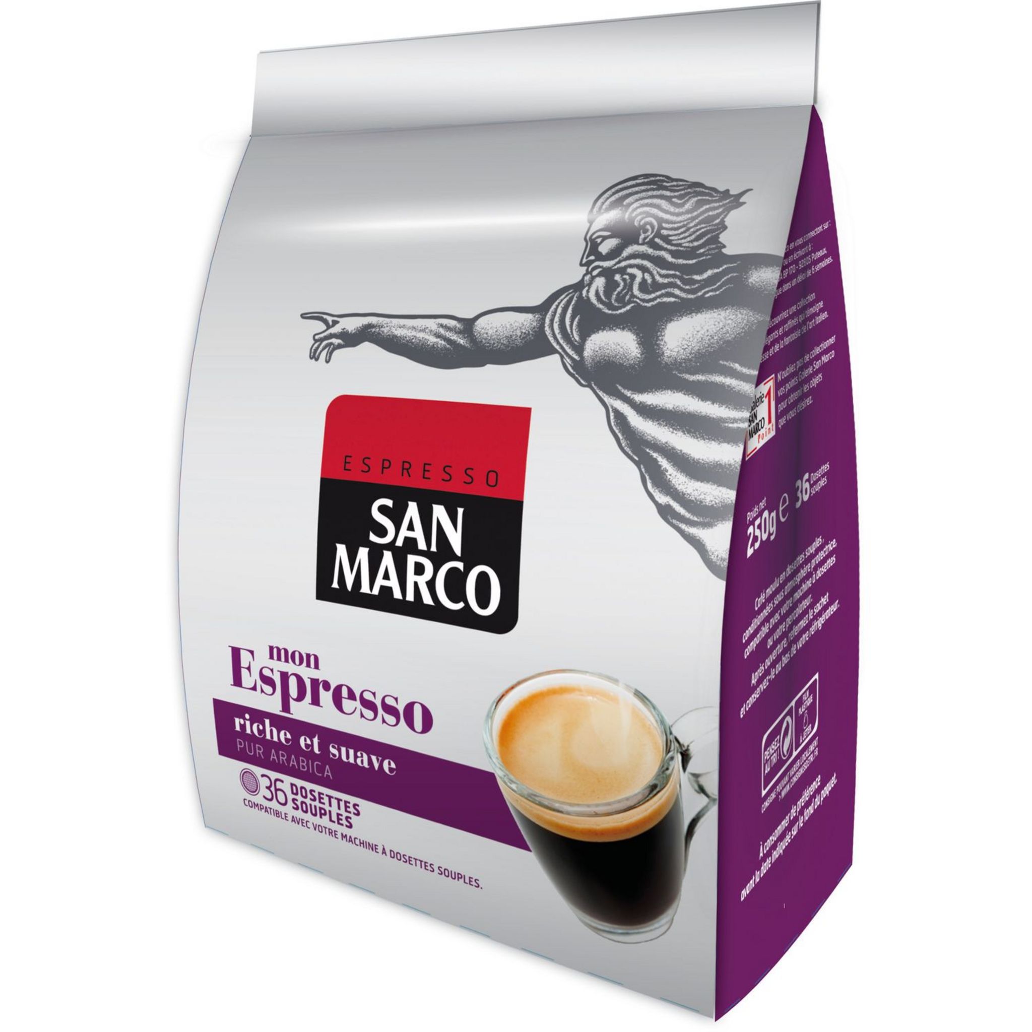 Dosettes BIO & Compostables San Marco Espresso N°10 compatibles Senseo®