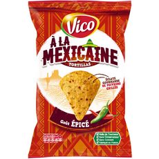 VICO Tortillas chips à la mexicaine goût épicé 150g