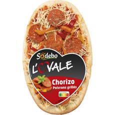 SODEBO Pizza L'Ovale Chorizo Poivrons  200g