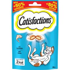 CATISFACTIONS Friandises au saumon pour chat 90g