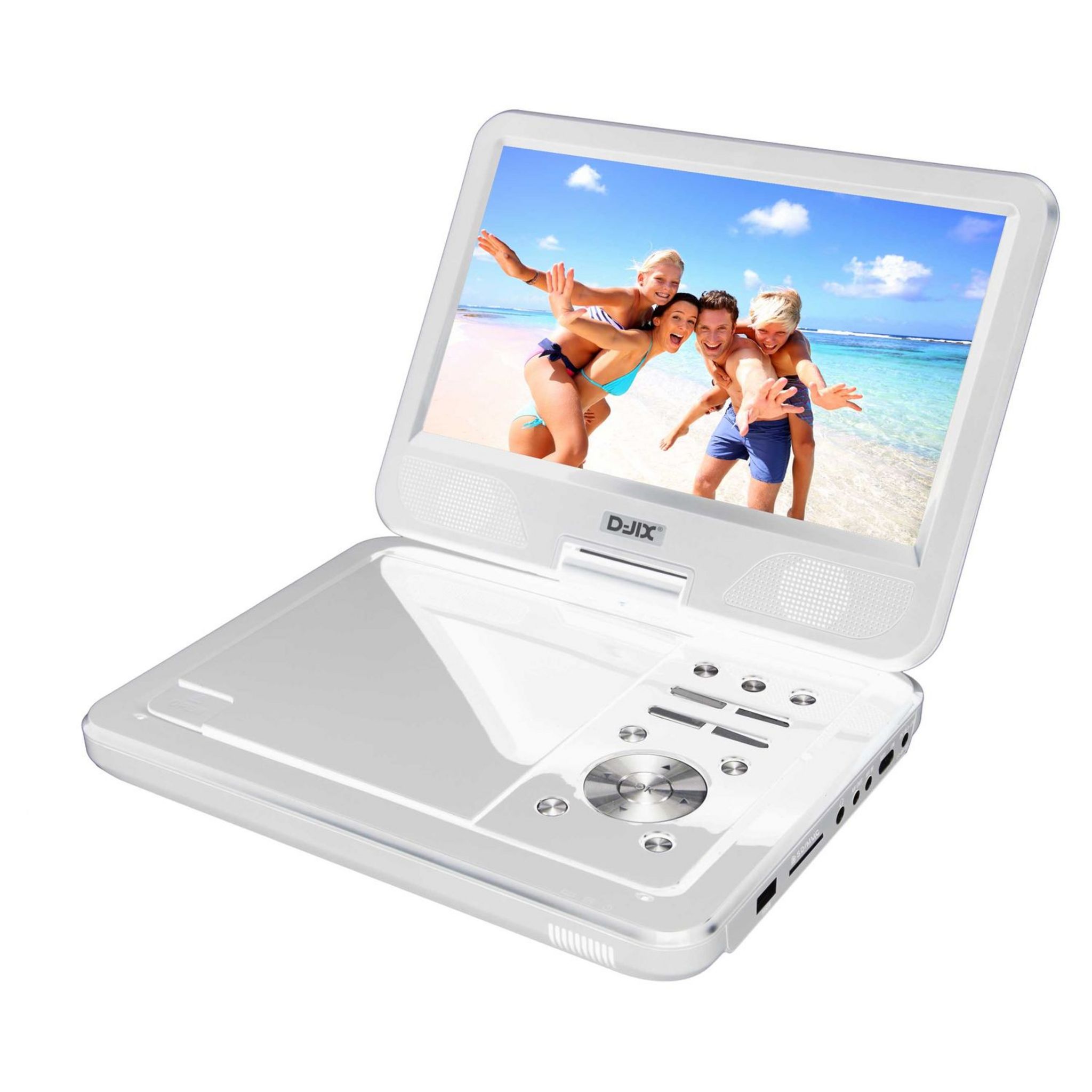 LOGICOM Lecteur DVD portable avec écran rotatif PVS 1006-20 Blanc