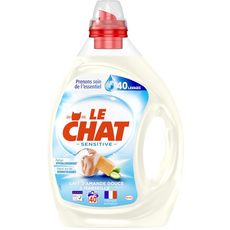 Le Chat Lessive Liquide Au Bicarbonate 40 Lavages 2l Pas Cher A Prix Auchan