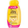ULTRA DOUX Shampooing illuminant camomille & miel de fleurs cheveux blonds 3x250ml