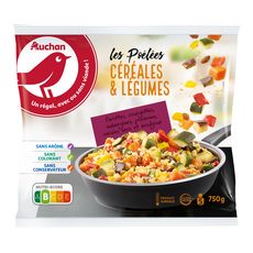 AUCHAN Auchan Poêlée céréales et légumes 750g 750g