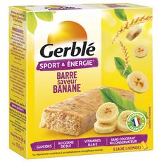 GERBLE Gerblé Barre saveur banane sachets 150g 6x25g 150g