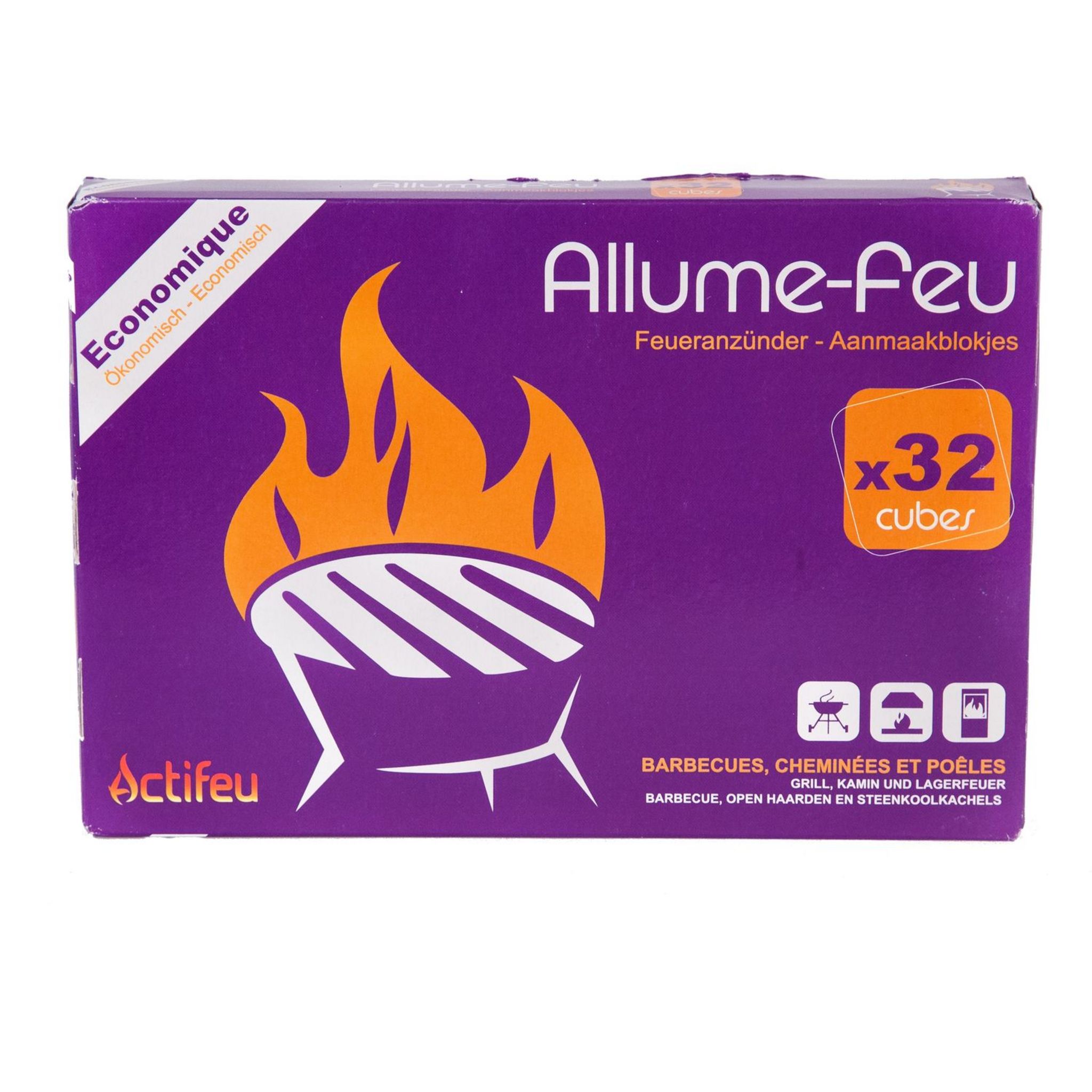 ACTUEL Actuel cube allume feu blanc x32 pas cher 